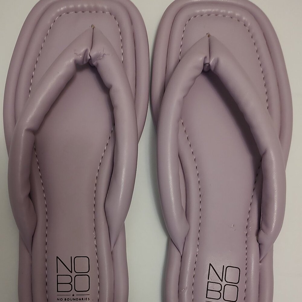 No Boundaries-NOBO. Size 9. Purple Flip Flops